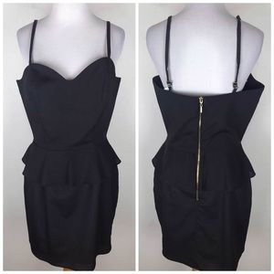 Naven Black Peplum Dress New With Tags